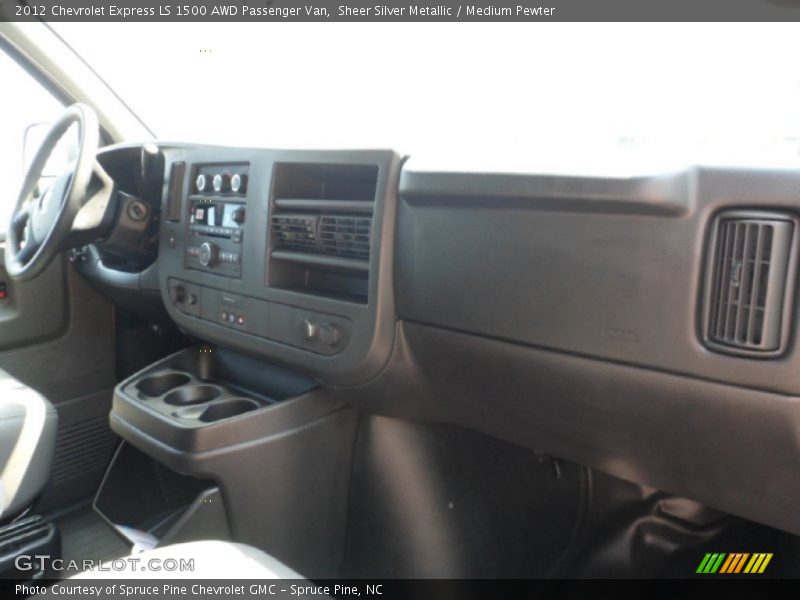 Sheer Silver Metallic / Medium Pewter 2012 Chevrolet Express LS 1500 AWD Passenger Van