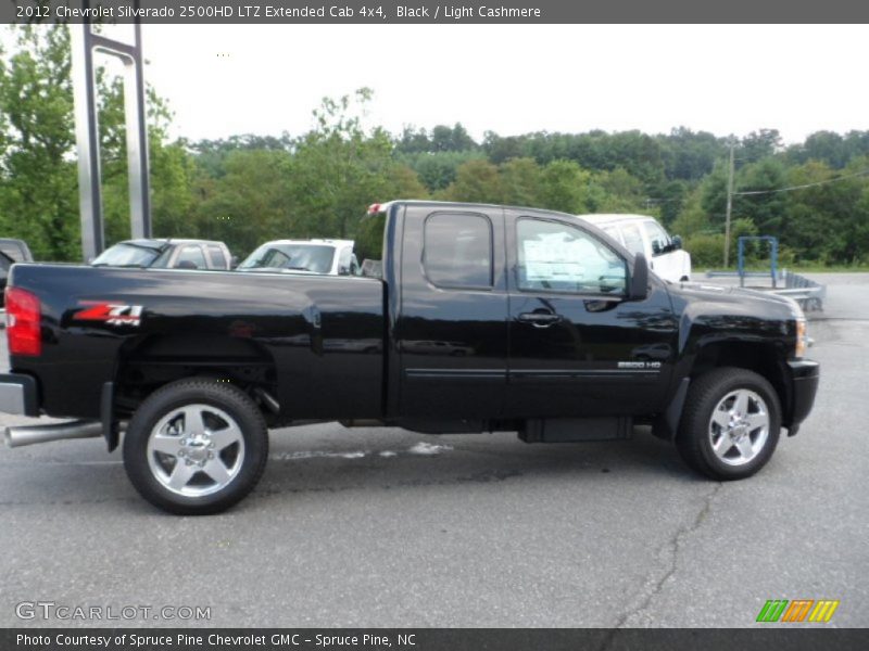 Black / Light Cashmere 2012 Chevrolet Silverado 2500HD LTZ Extended Cab 4x4