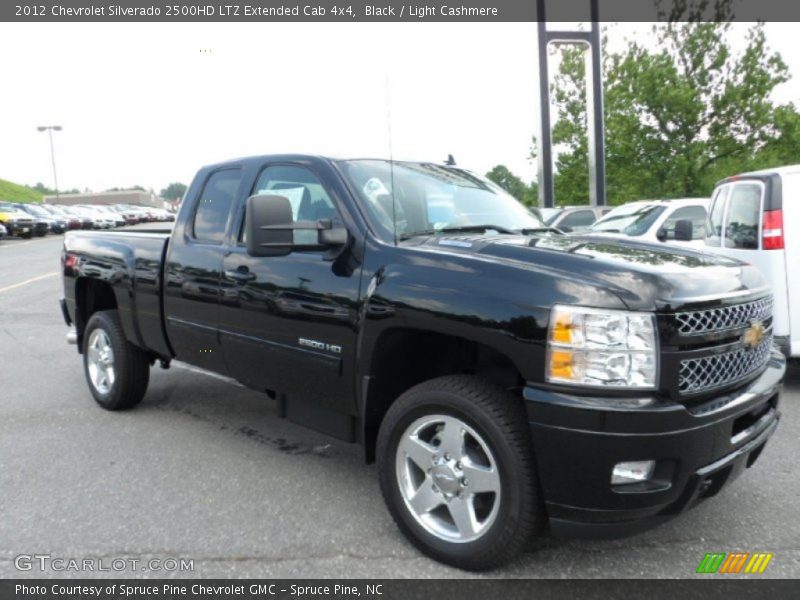 Black / Light Cashmere 2012 Chevrolet Silverado 2500HD LTZ Extended Cab 4x4