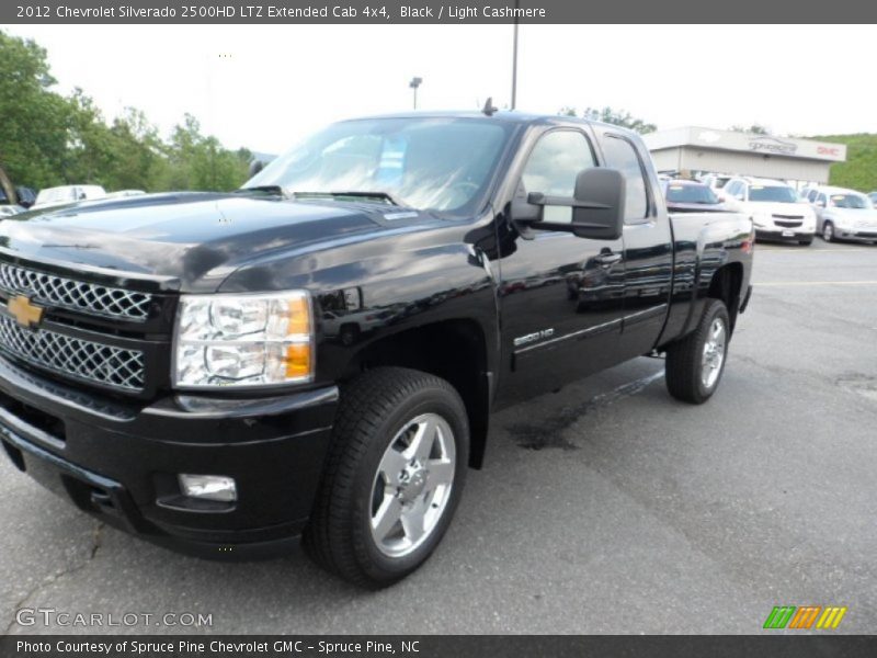 Black / Light Cashmere 2012 Chevrolet Silverado 2500HD LTZ Extended Cab 4x4