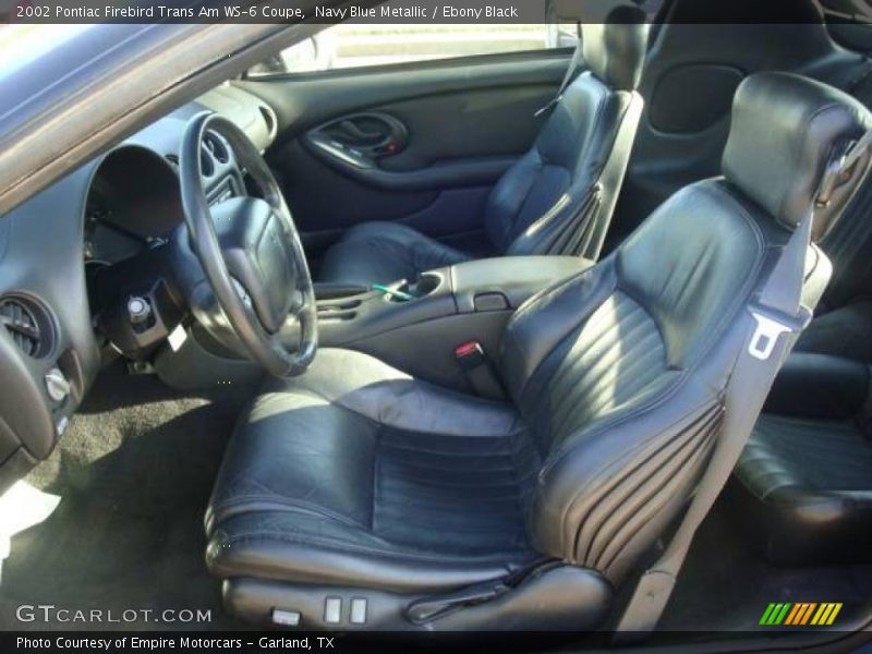 Navy Blue Metallic / Ebony Black 2002 Pontiac Firebird Trans Am WS-6 Coupe