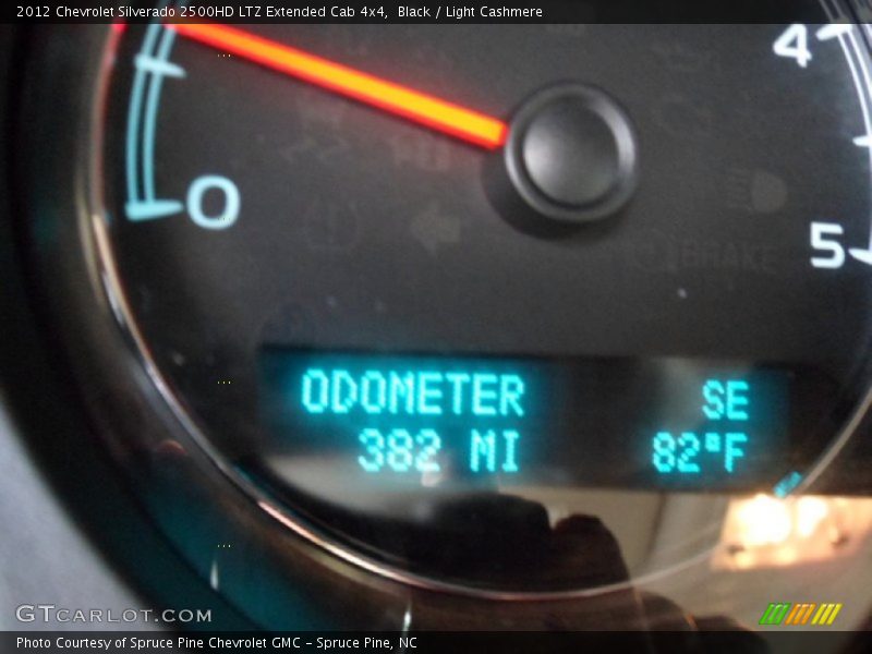 Black / Light Cashmere 2012 Chevrolet Silverado 2500HD LTZ Extended Cab 4x4