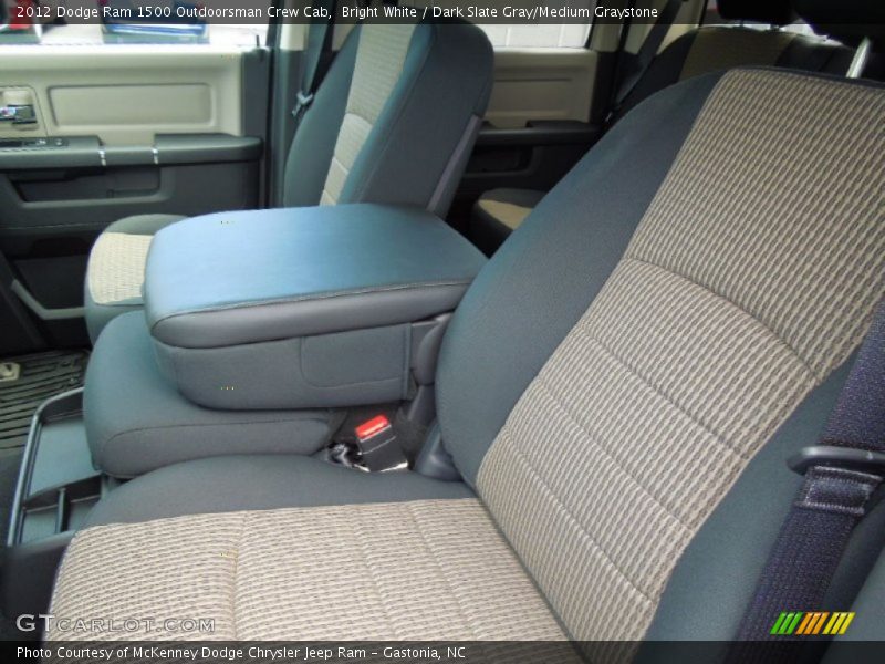 Bright White / Dark Slate Gray/Medium Graystone 2012 Dodge Ram 1500 Outdoorsman Crew Cab