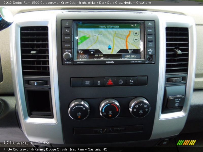 Navigation of 2012 Ram 1500 Outdoorsman Crew Cab