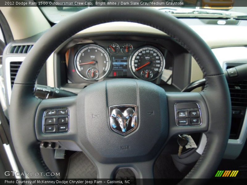  2012 Ram 1500 Outdoorsman Crew Cab Steering Wheel