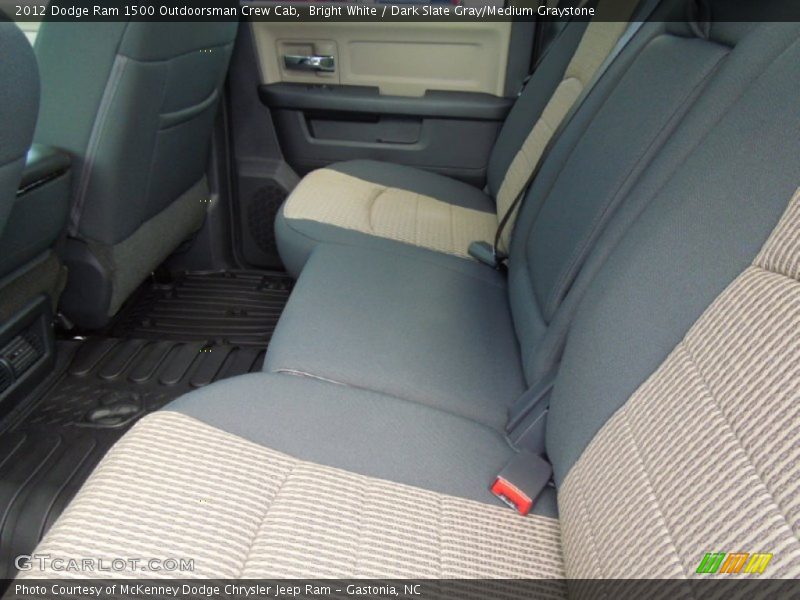 Bright White / Dark Slate Gray/Medium Graystone 2012 Dodge Ram 1500 Outdoorsman Crew Cab