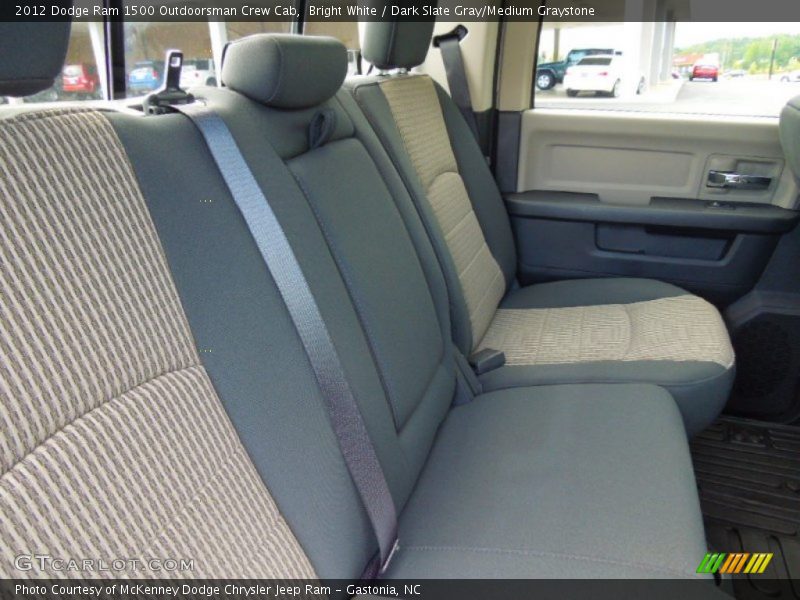 Bright White / Dark Slate Gray/Medium Graystone 2012 Dodge Ram 1500 Outdoorsman Crew Cab