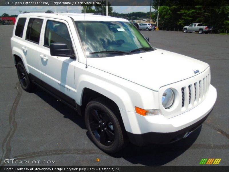 Bright White / Dark Slate Gray 2012 Jeep Patriot Latitude