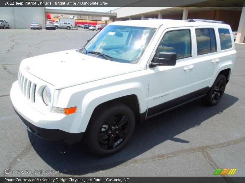 Bright White / Dark Slate Gray 2012 Jeep Patriot Latitude