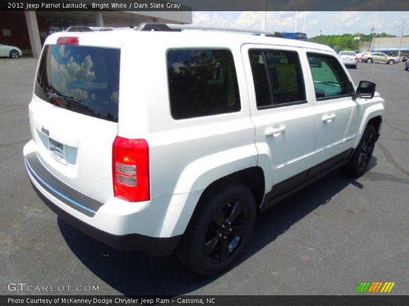 Bright White / Dark Slate Gray 2012 Jeep Patriot Latitude