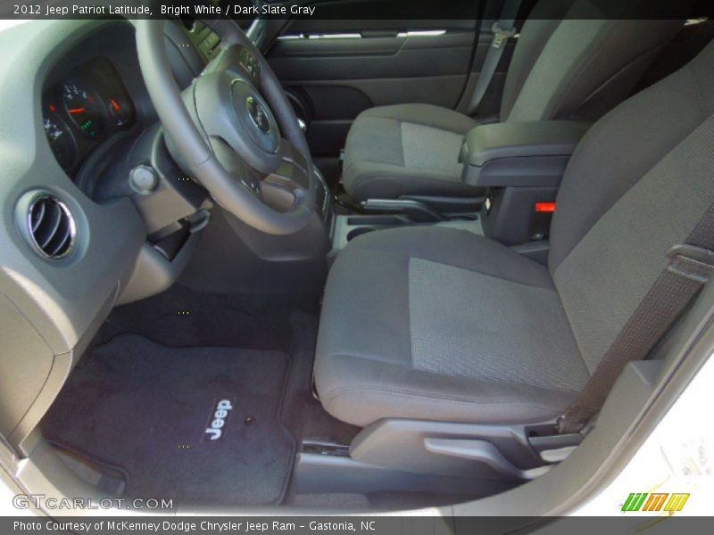 Bright White / Dark Slate Gray 2012 Jeep Patriot Latitude