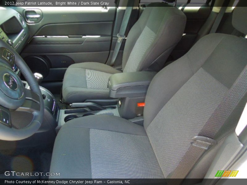 Bright White / Dark Slate Gray 2012 Jeep Patriot Latitude