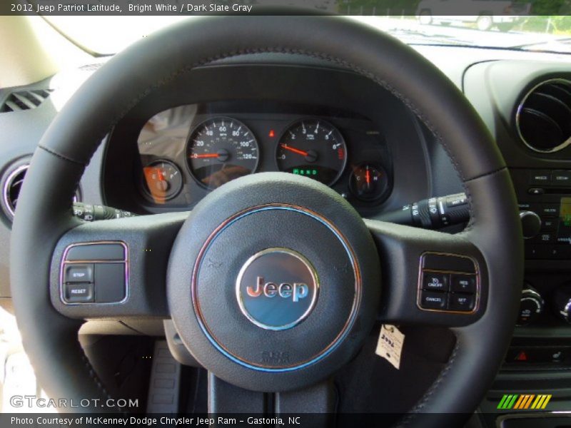 Bright White / Dark Slate Gray 2012 Jeep Patriot Latitude