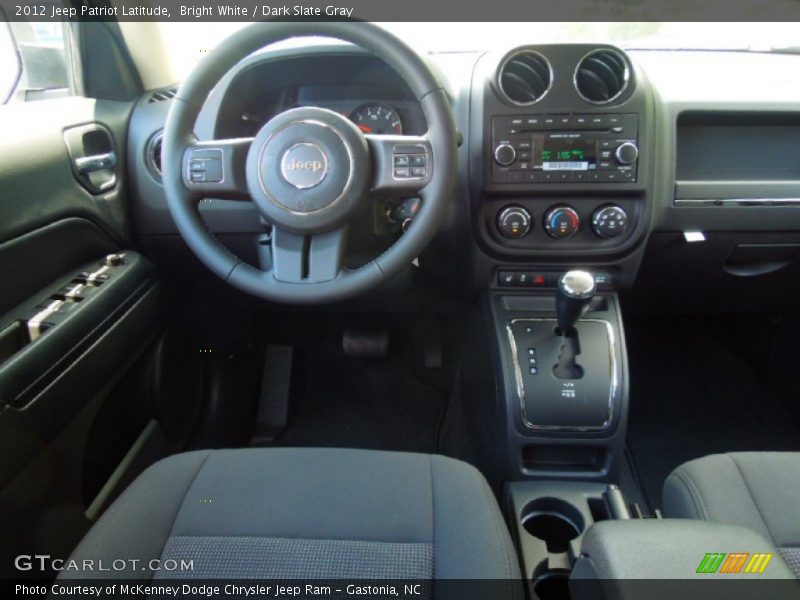 Bright White / Dark Slate Gray 2012 Jeep Patriot Latitude