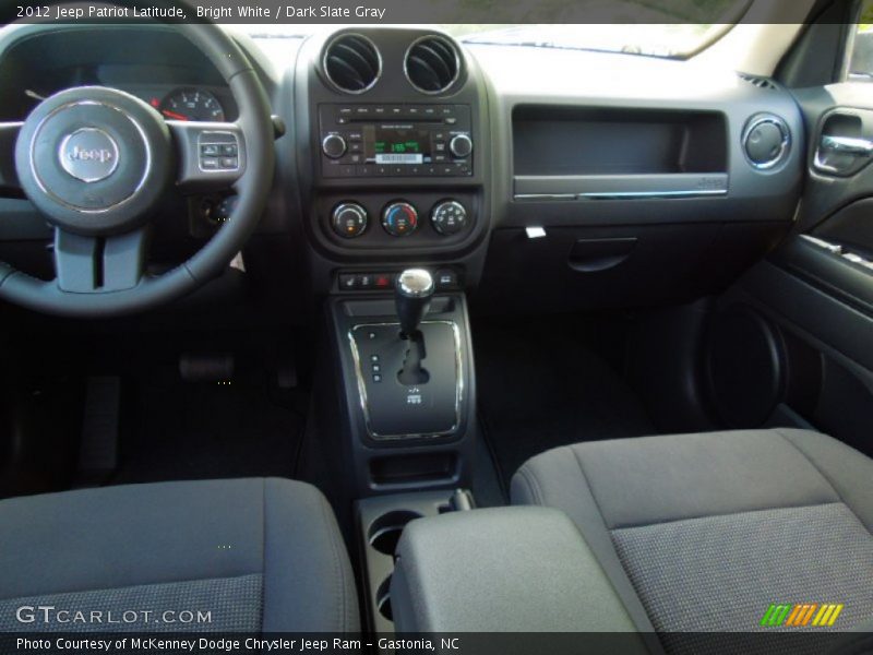 Bright White / Dark Slate Gray 2012 Jeep Patriot Latitude