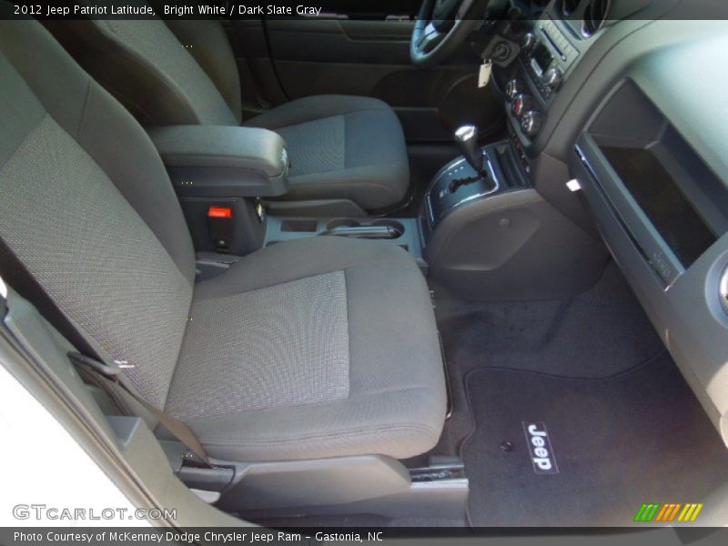 Bright White / Dark Slate Gray 2012 Jeep Patriot Latitude