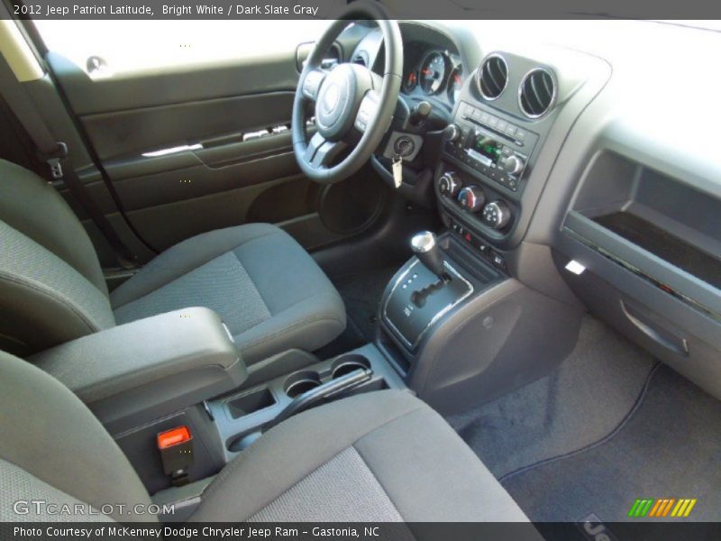 Bright White / Dark Slate Gray 2012 Jeep Patriot Latitude