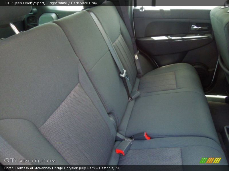Bright White / Dark Slate Gray 2012 Jeep Liberty Sport