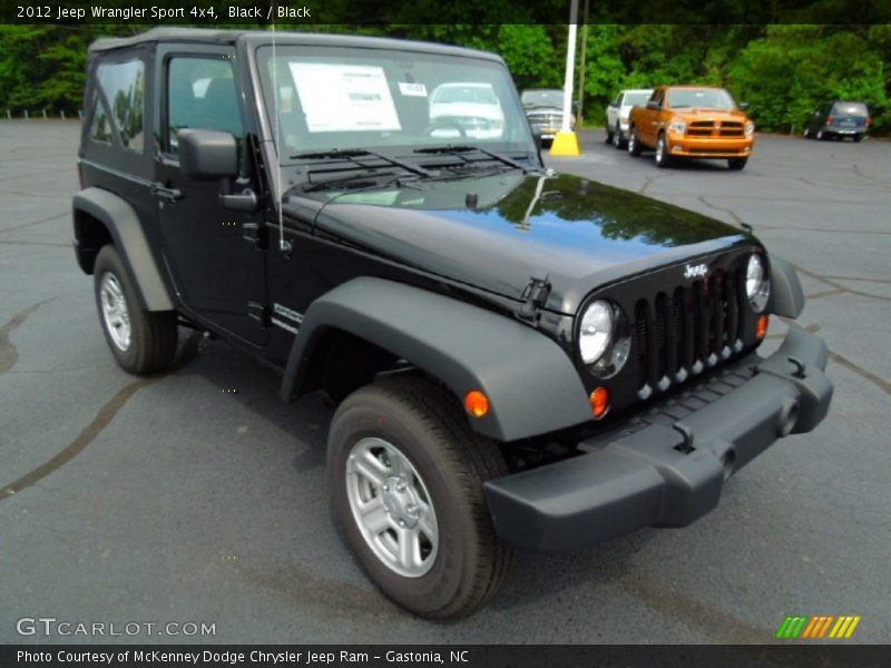 Black / Black 2012 Jeep Wrangler Sport 4x4