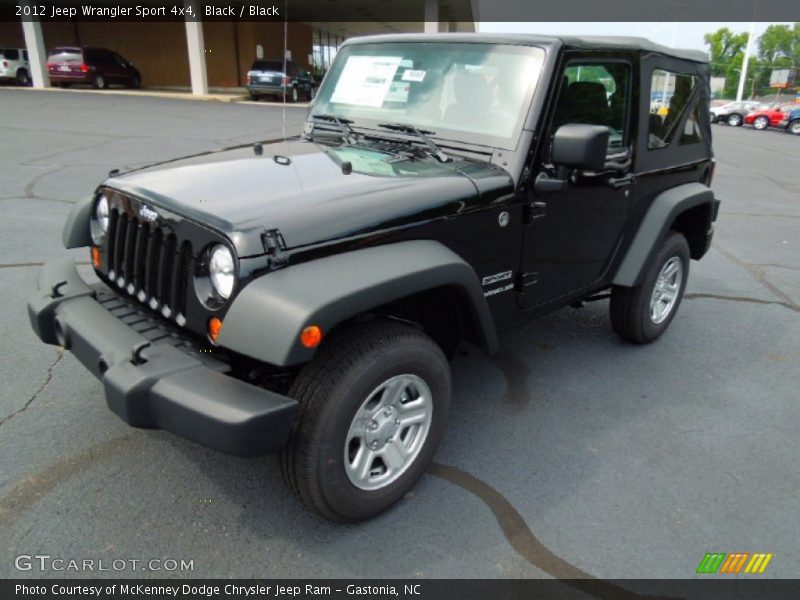Black / Black 2012 Jeep Wrangler Sport 4x4