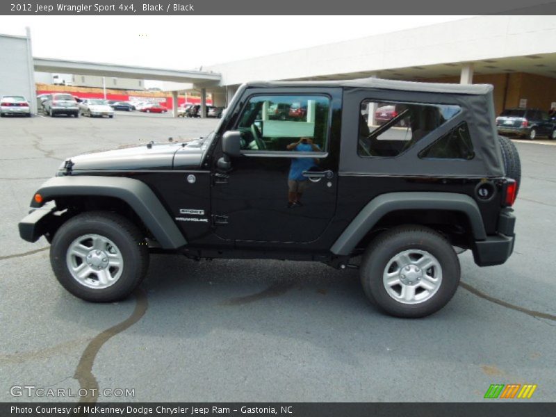 Black / Black 2012 Jeep Wrangler Sport 4x4