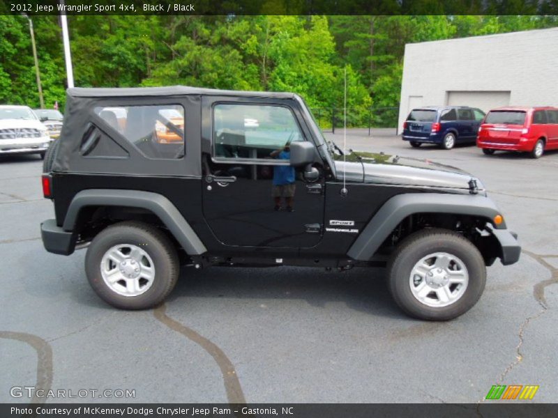 Black / Black 2012 Jeep Wrangler Sport 4x4