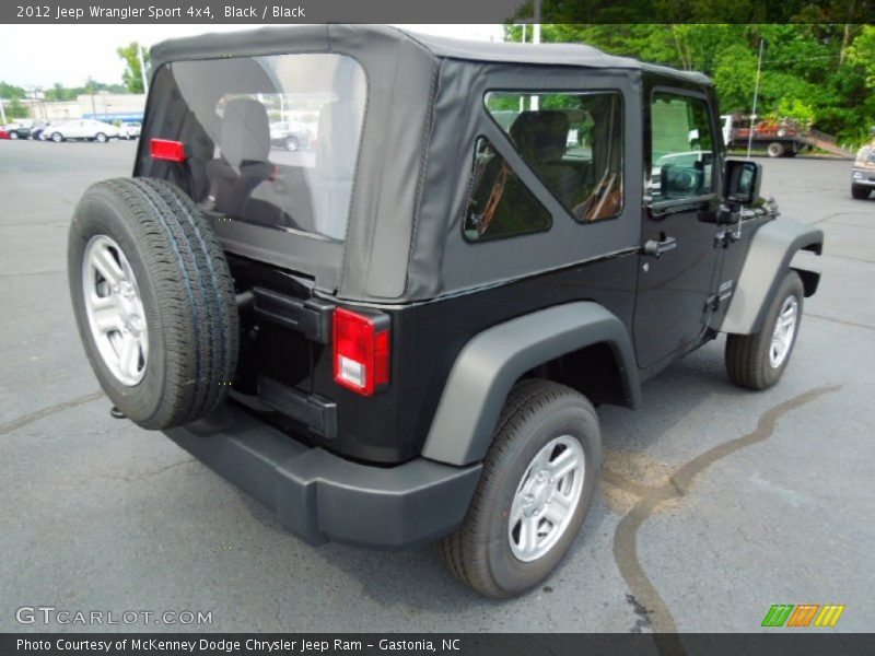 Black / Black 2012 Jeep Wrangler Sport 4x4