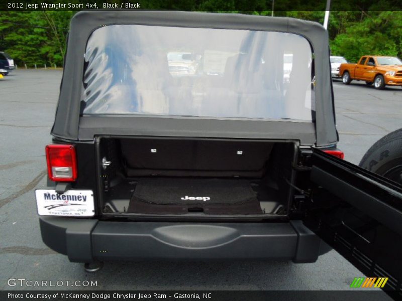 Black / Black 2012 Jeep Wrangler Sport 4x4