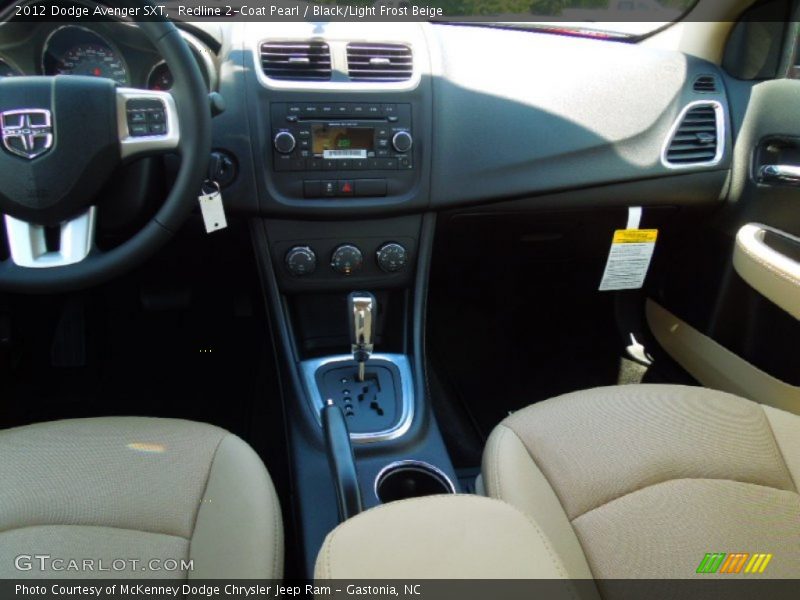 Redline 2-Coat Pearl / Black/Light Frost Beige 2012 Dodge Avenger SXT