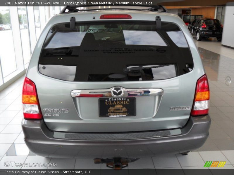 Light Cypress Green Metallic / Medium Pebble Beige 2003 Mazda Tribute ES-V6 4WD