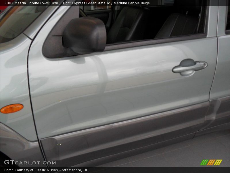 Light Cypress Green Metallic / Medium Pebble Beige 2003 Mazda Tribute ES-V6 4WD