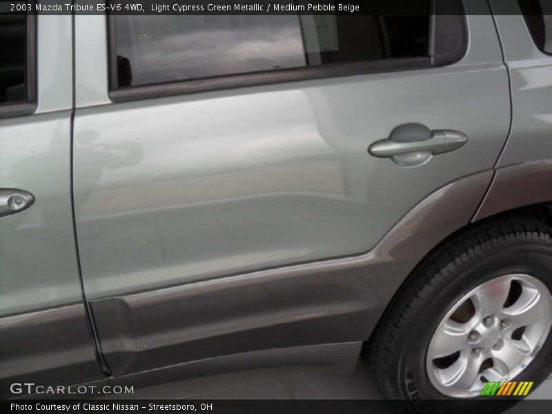 Light Cypress Green Metallic / Medium Pebble Beige 2003 Mazda Tribute ES-V6 4WD