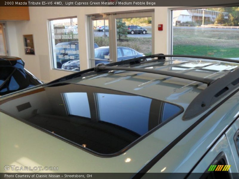 Light Cypress Green Metallic / Medium Pebble Beige 2003 Mazda Tribute ES-V6 4WD