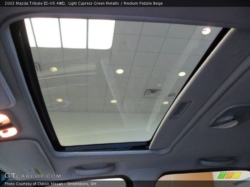 Light Cypress Green Metallic / Medium Pebble Beige 2003 Mazda Tribute ES-V6 4WD
