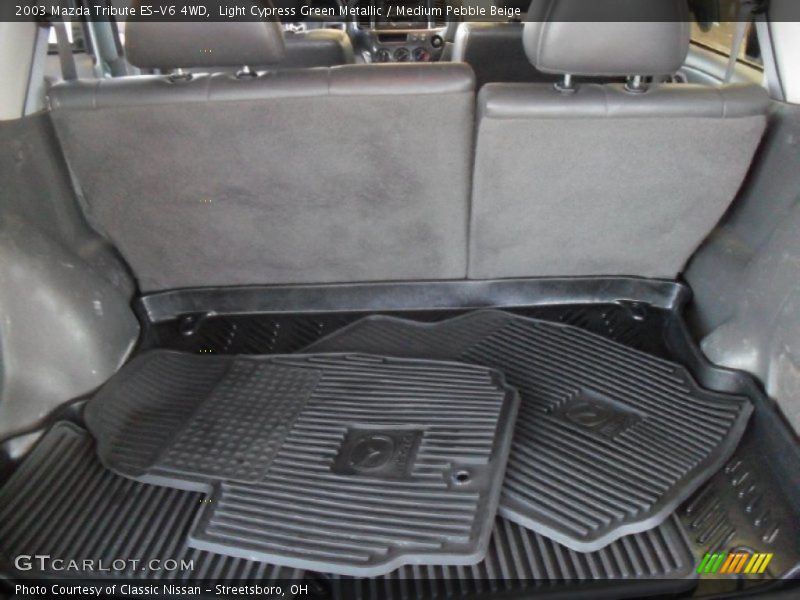 Light Cypress Green Metallic / Medium Pebble Beige 2003 Mazda Tribute ES-V6 4WD