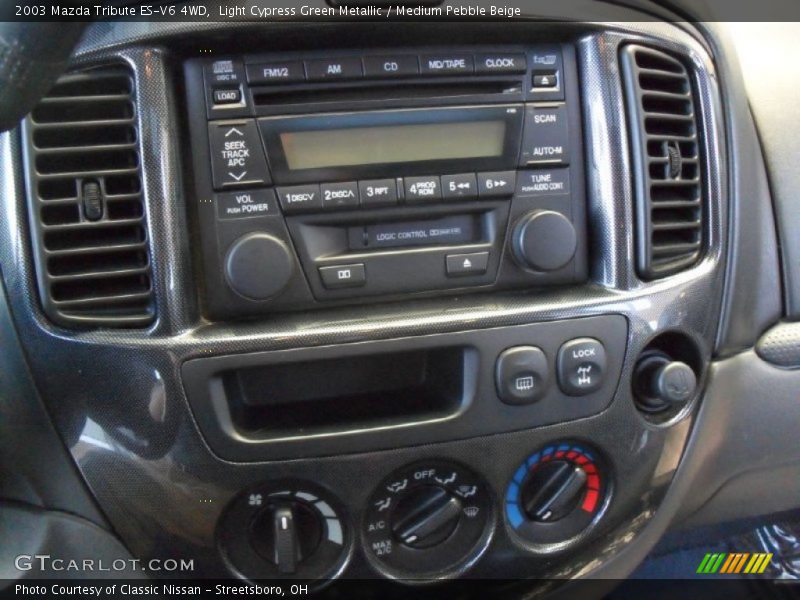 Light Cypress Green Metallic / Medium Pebble Beige 2003 Mazda Tribute ES-V6 4WD
