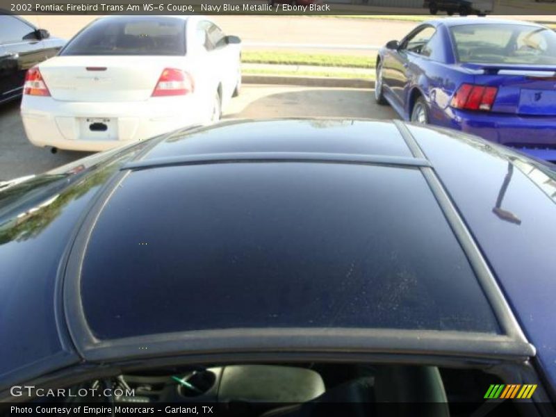 Navy Blue Metallic / Ebony Black 2002 Pontiac Firebird Trans Am WS-6 Coupe
