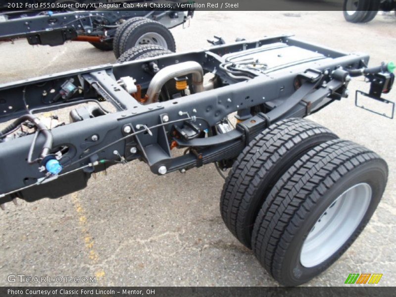 Undercarriage of 2012 F550 Super Duty XL Regular Cab 4x4 Chassis