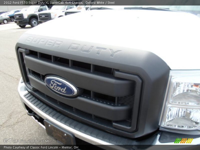 Oxford White / Steel 2012 Ford F550 Super Duty XL SuperCab 4x4 Chassis