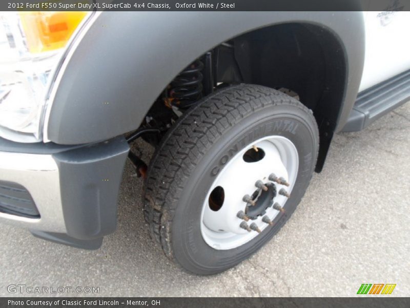 Oxford White / Steel 2012 Ford F550 Super Duty XL SuperCab 4x4 Chassis