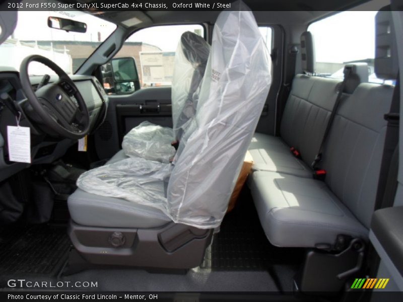  2012 F550 Super Duty XL SuperCab 4x4 Chassis Steel Interior