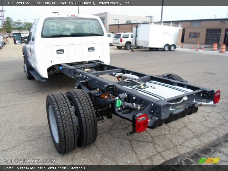  2012 F550 Super Duty XL SuperCab 4x4 Chassis Oxford White