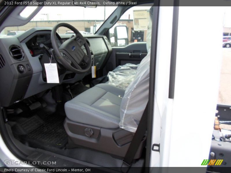 Oxford White / Steel 2012 Ford F550 Super Duty XL Regular Cab 4x4 Chassis