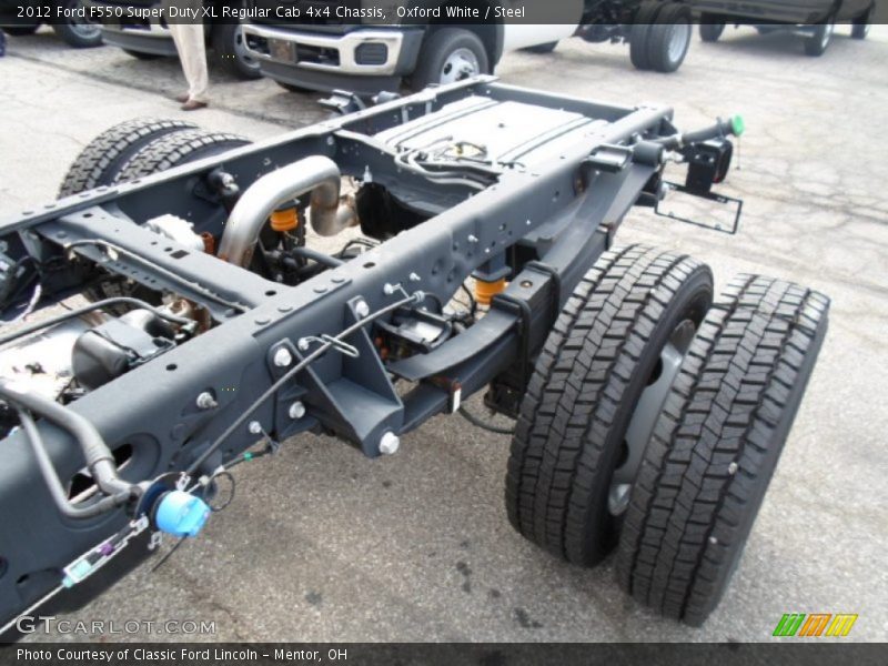 Oxford White / Steel 2012 Ford F550 Super Duty XL Regular Cab 4x4 Chassis