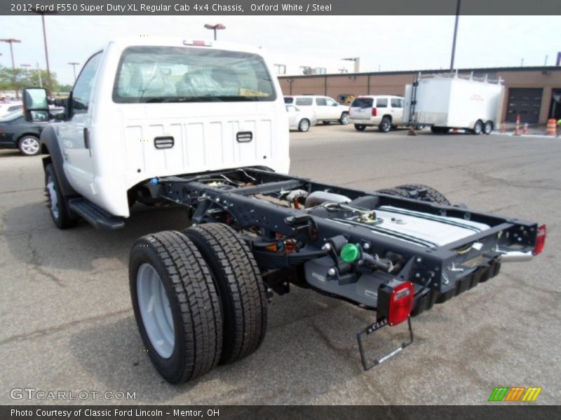  2012 F550 Super Duty XL Regular Cab 4x4 Chassis Oxford White