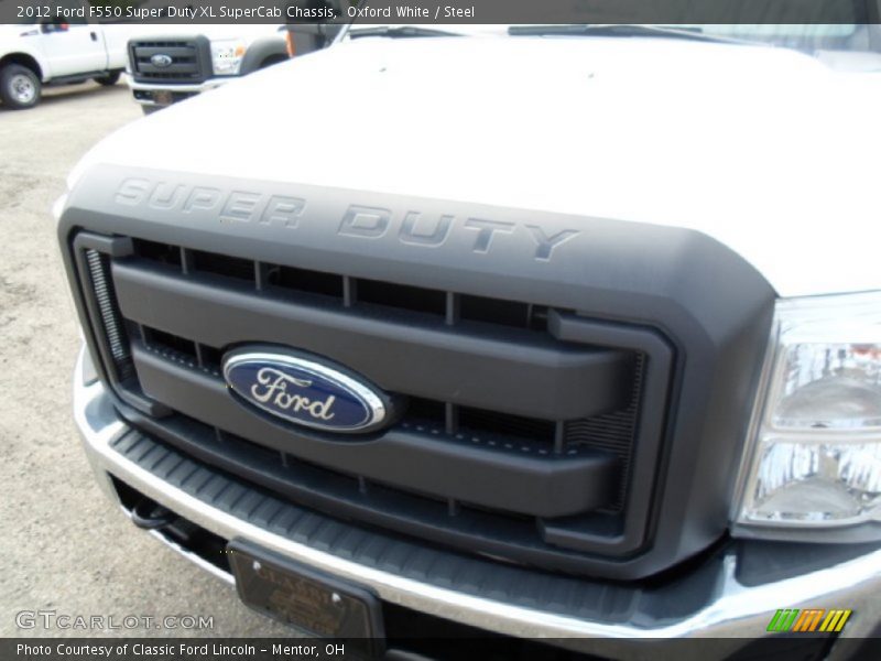 Oxford White / Steel 2012 Ford F550 Super Duty XL SuperCab Chassis
