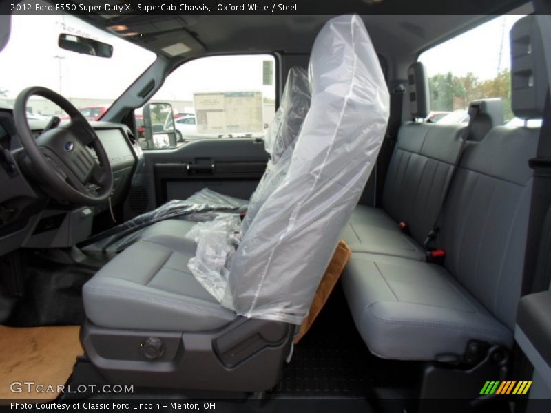 Oxford White / Steel 2012 Ford F550 Super Duty XL SuperCab Chassis