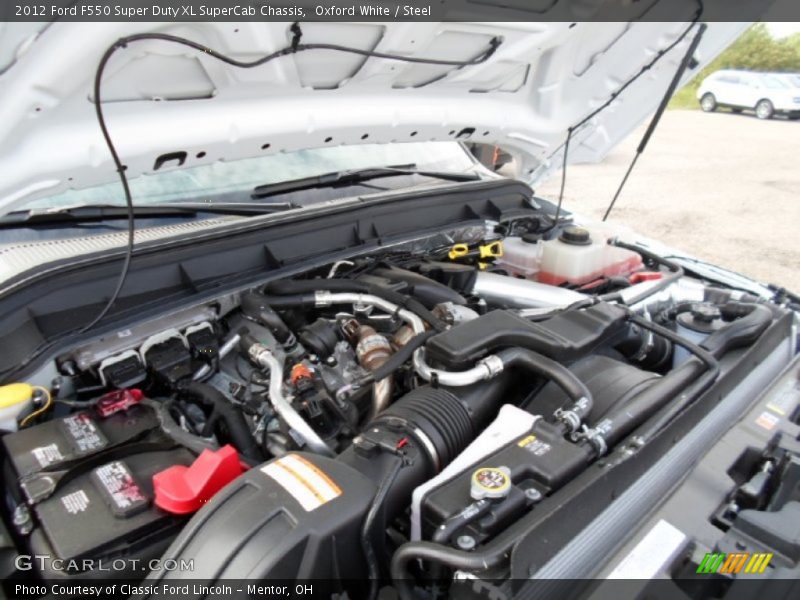 Oxford White / Steel 2012 Ford F550 Super Duty XL SuperCab Chassis