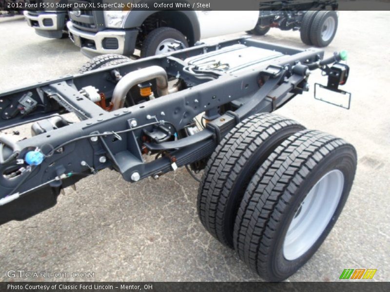 Oxford White / Steel 2012 Ford F550 Super Duty XL SuperCab Chassis