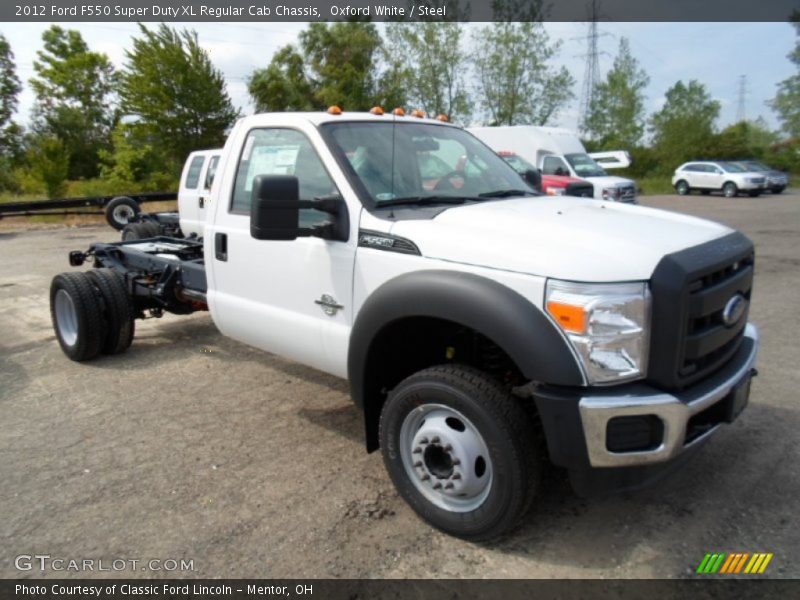 Oxford White / Steel 2012 Ford F550 Super Duty XL Regular Cab Chassis